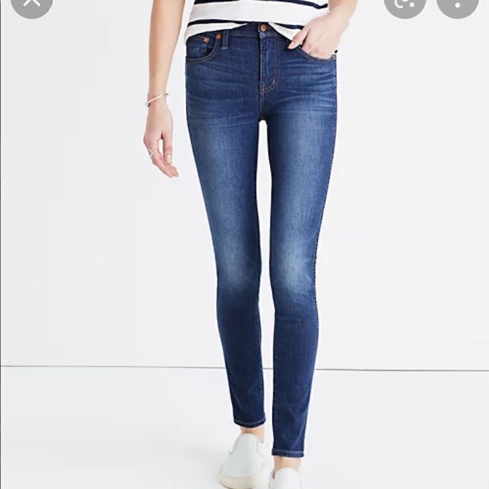Madewell 9” high rise skinny jeans size 27